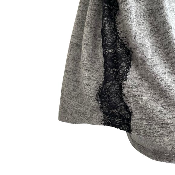 Lane Bryant‎ Women Sweater 14/16 Black Lace Trim Fairygoth Y2K Retro Boho Chic - Picture 9 of 13